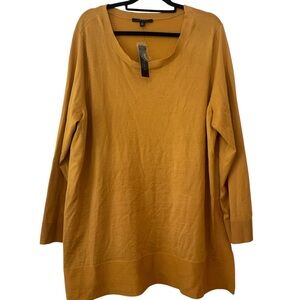 Cyrus Mustard Tunic Top Sweater Size 3X New
